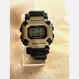 Vintage 90s Timex Humvee 745 military-style digital watch, no beep